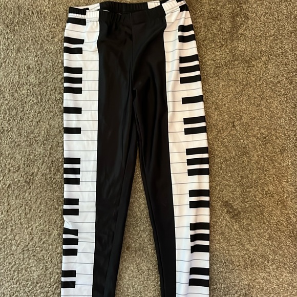 Piano keys Leggings Size small - Picture 2 of 6